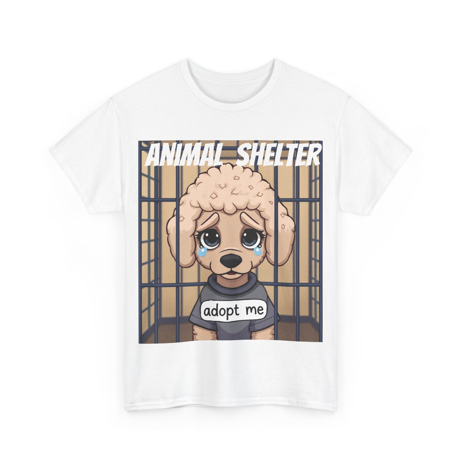 Adopt a Pet, Poodle Animal Shelter T Shirt - Pets Bargains
