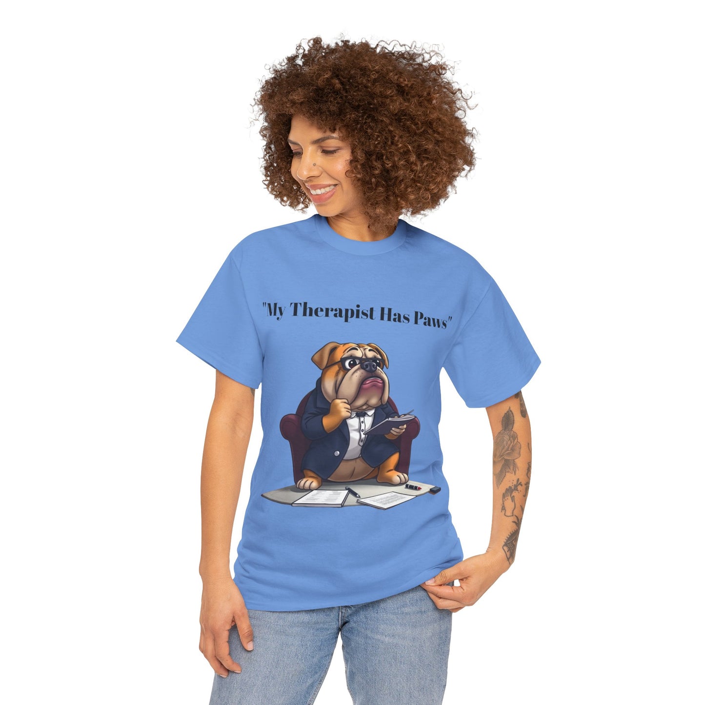 My Therapist Has Paws- Exclusive T Shirt only at Pets Bargains - Pets Bargains