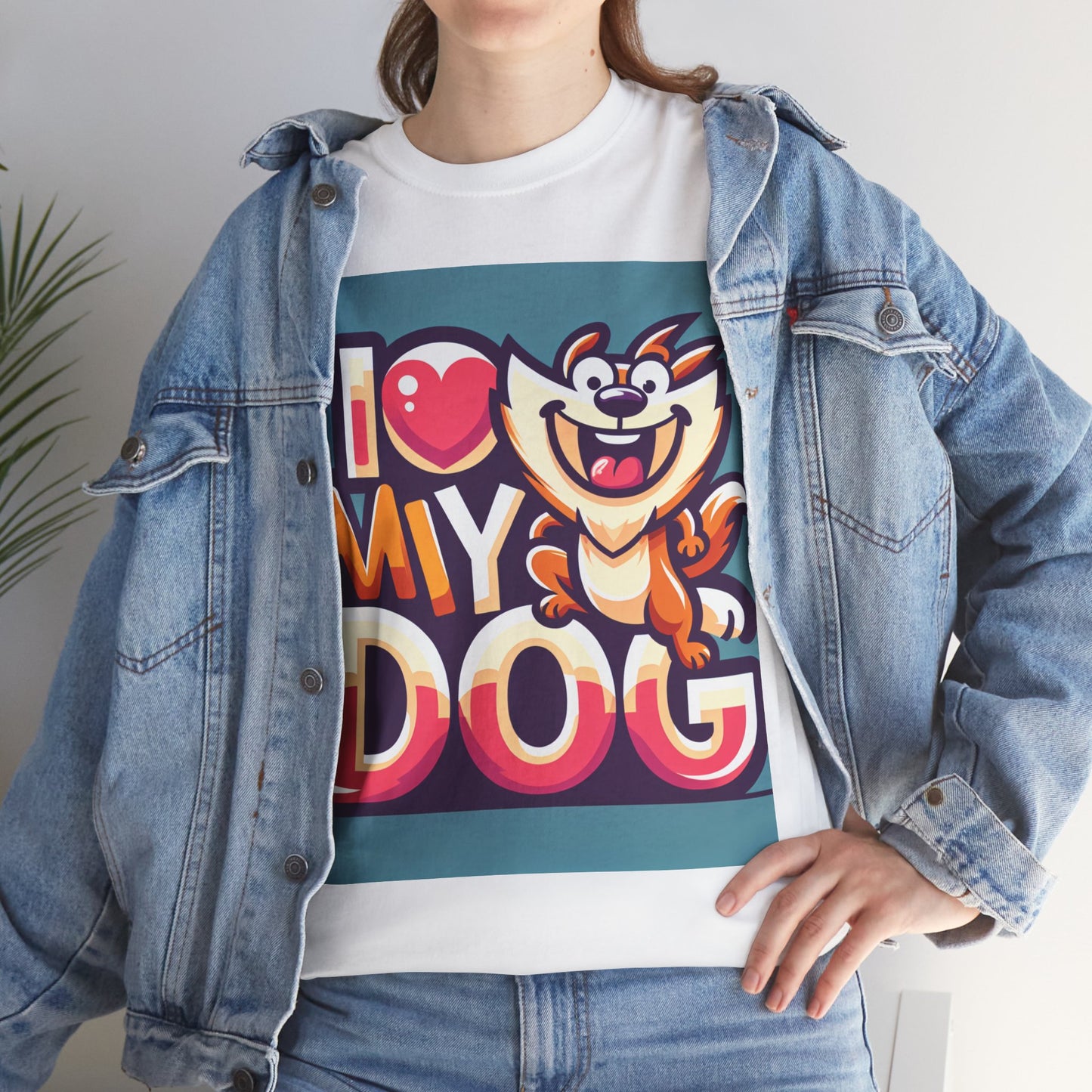 Exclusive I Love my Dog T shirt - Pets Bargains