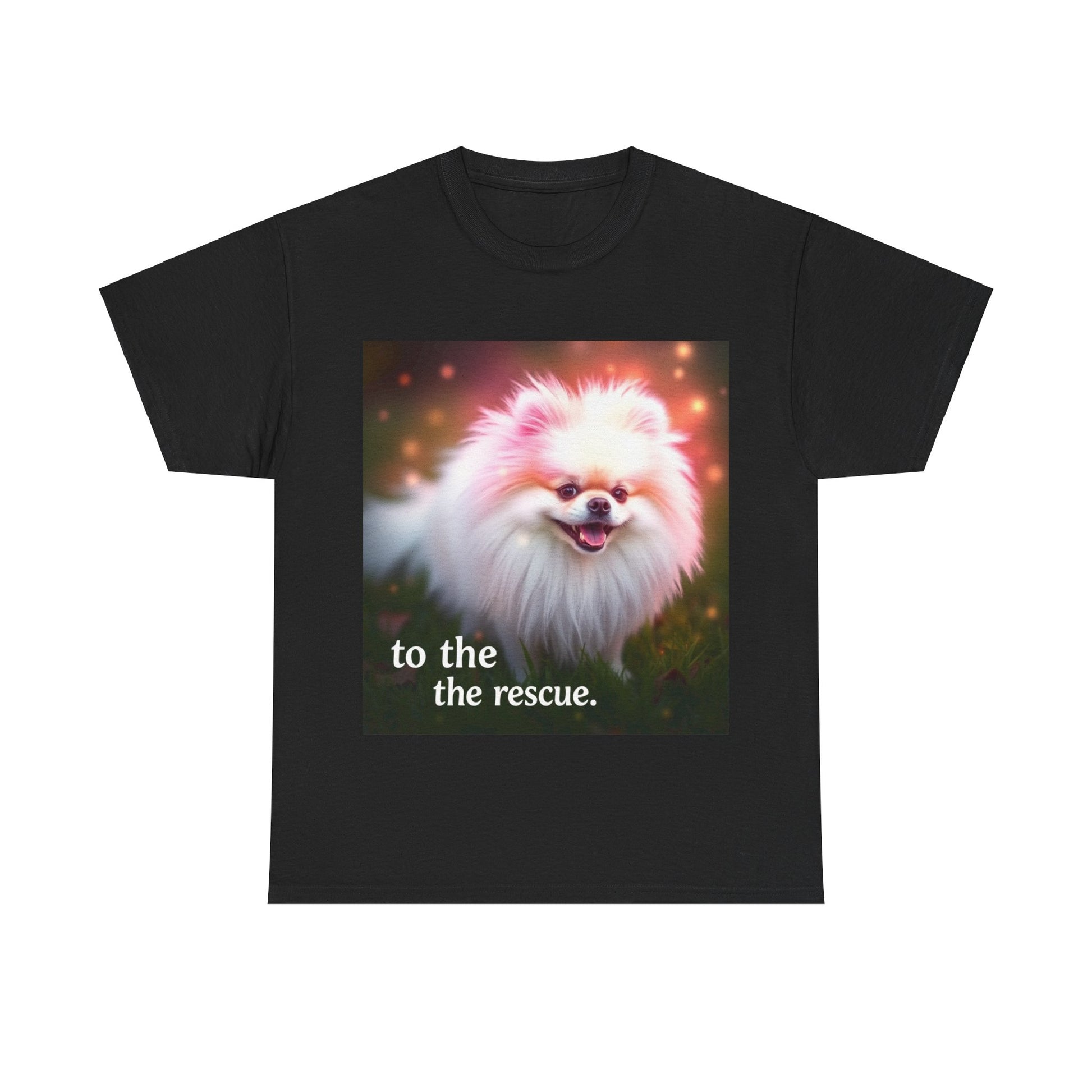 Gorgeous Pink Pomeranian to the Rescue -Exclusive T shirt - Pets Bargains