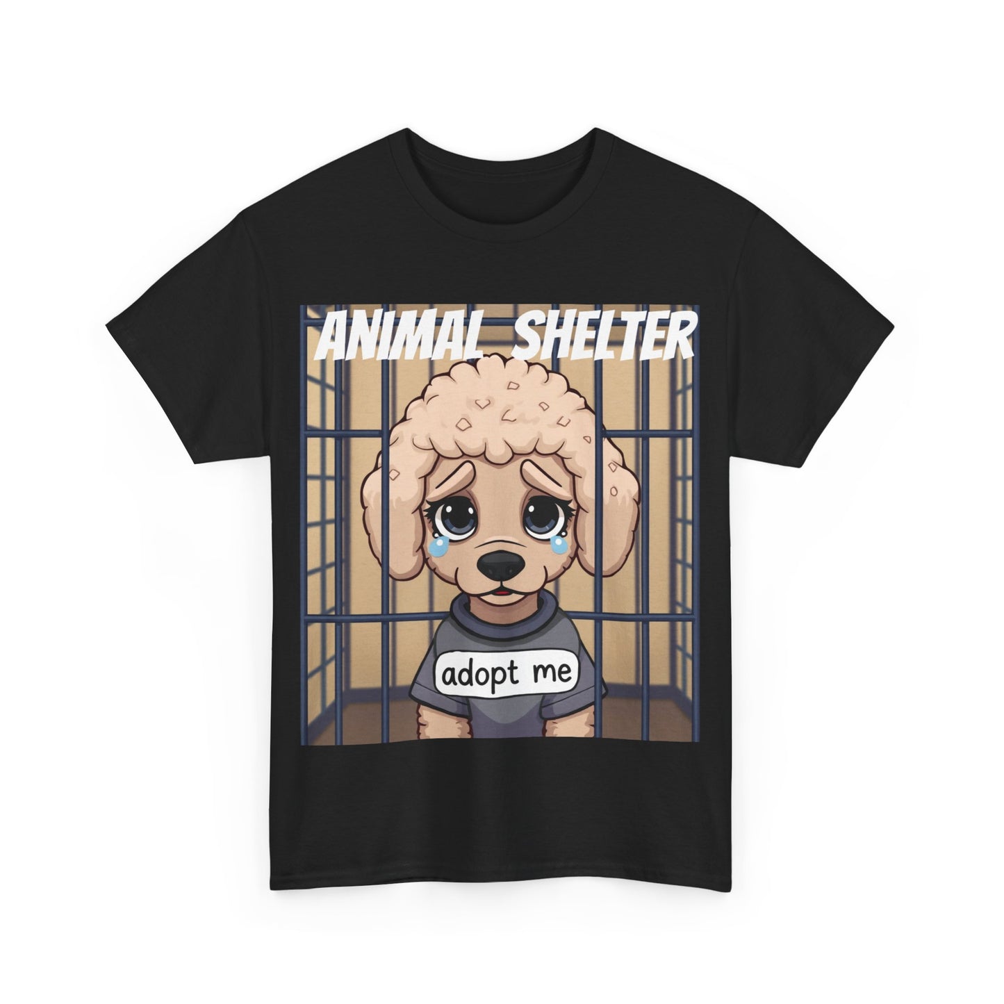 Adopt a Pet, Poodle Animal Shelter T Shirt - Pets Bargains