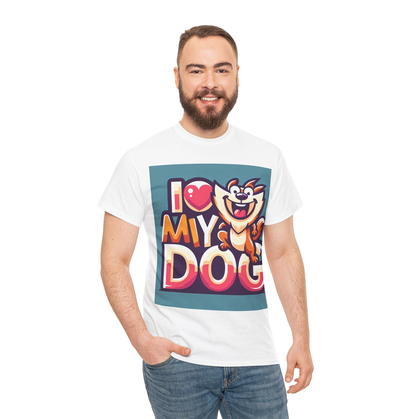 Exclusive I Love my Dog T shirt - Pets Bargains