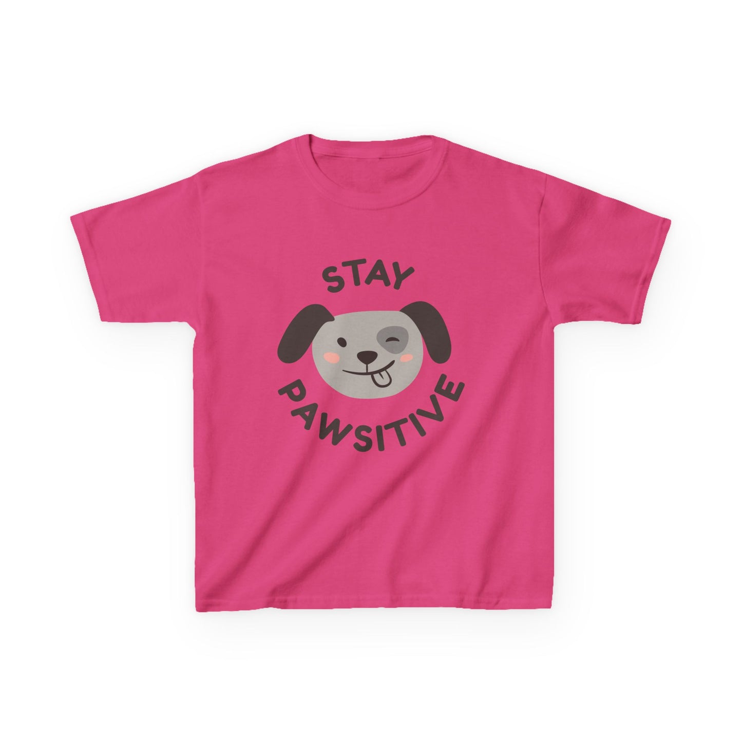 Fantastic Stay Pawsitive Kids T Shirt - Pets Bargains