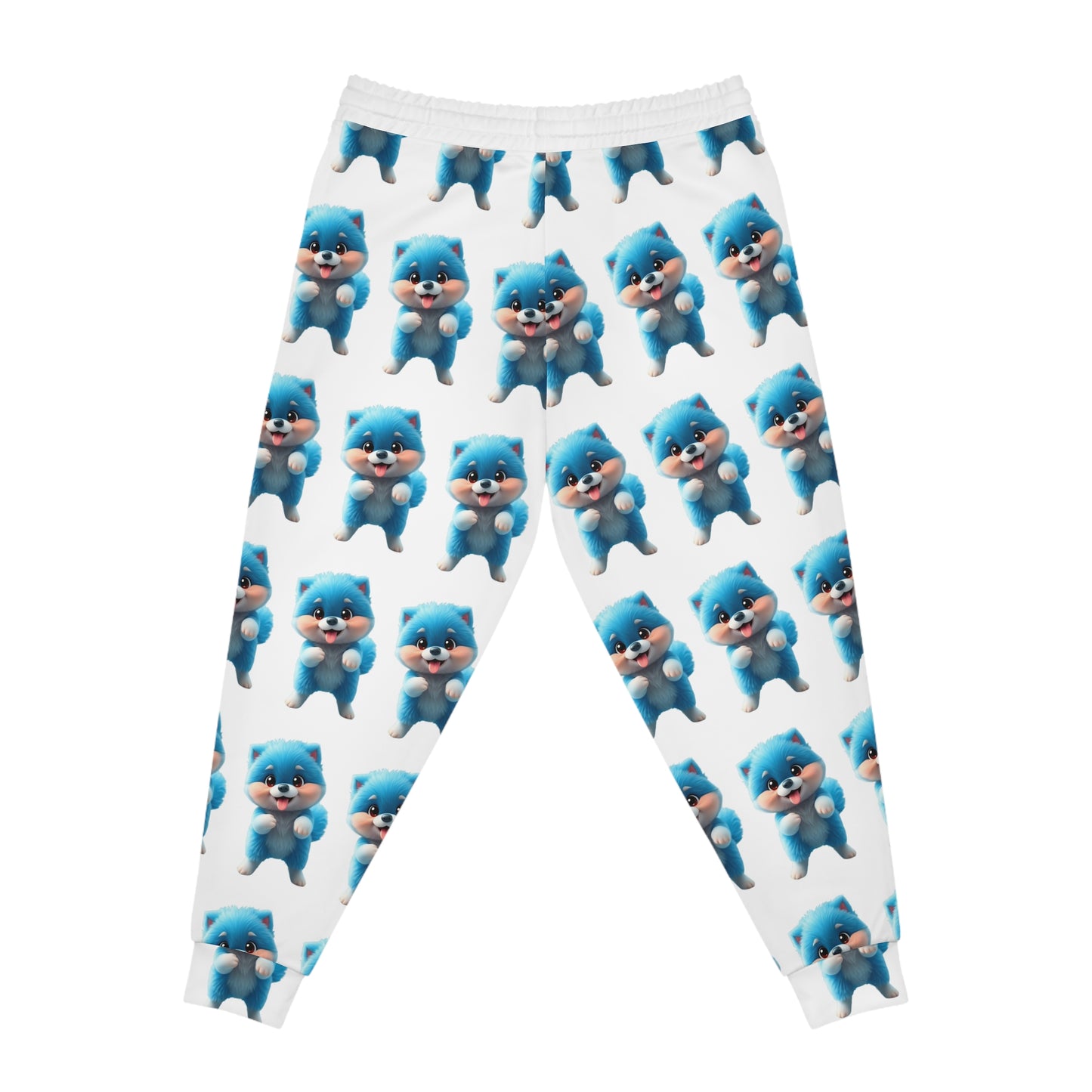 Exclusive-Blue Dancing Pomeranian Dog Athletic Joggers - Pets Bargains