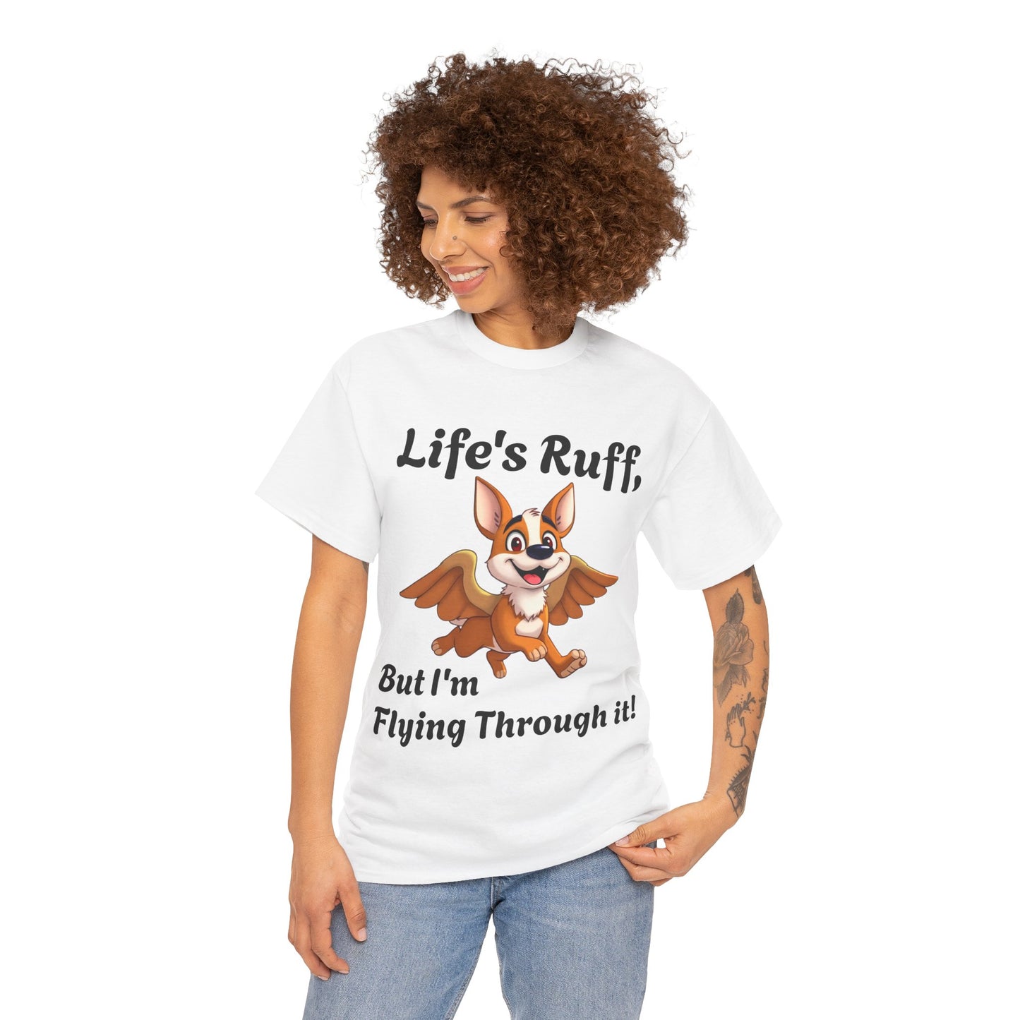 Life's Ruff Tee - Fun Dog Design for Animal Lovers - Pets Bargains