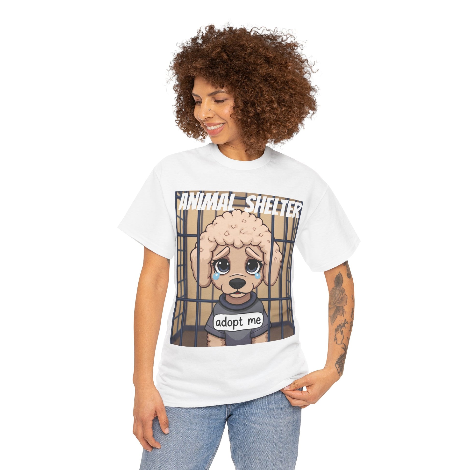 Adopt a Pet, Poodle Animal Shelter T Shirt - Pets Bargains