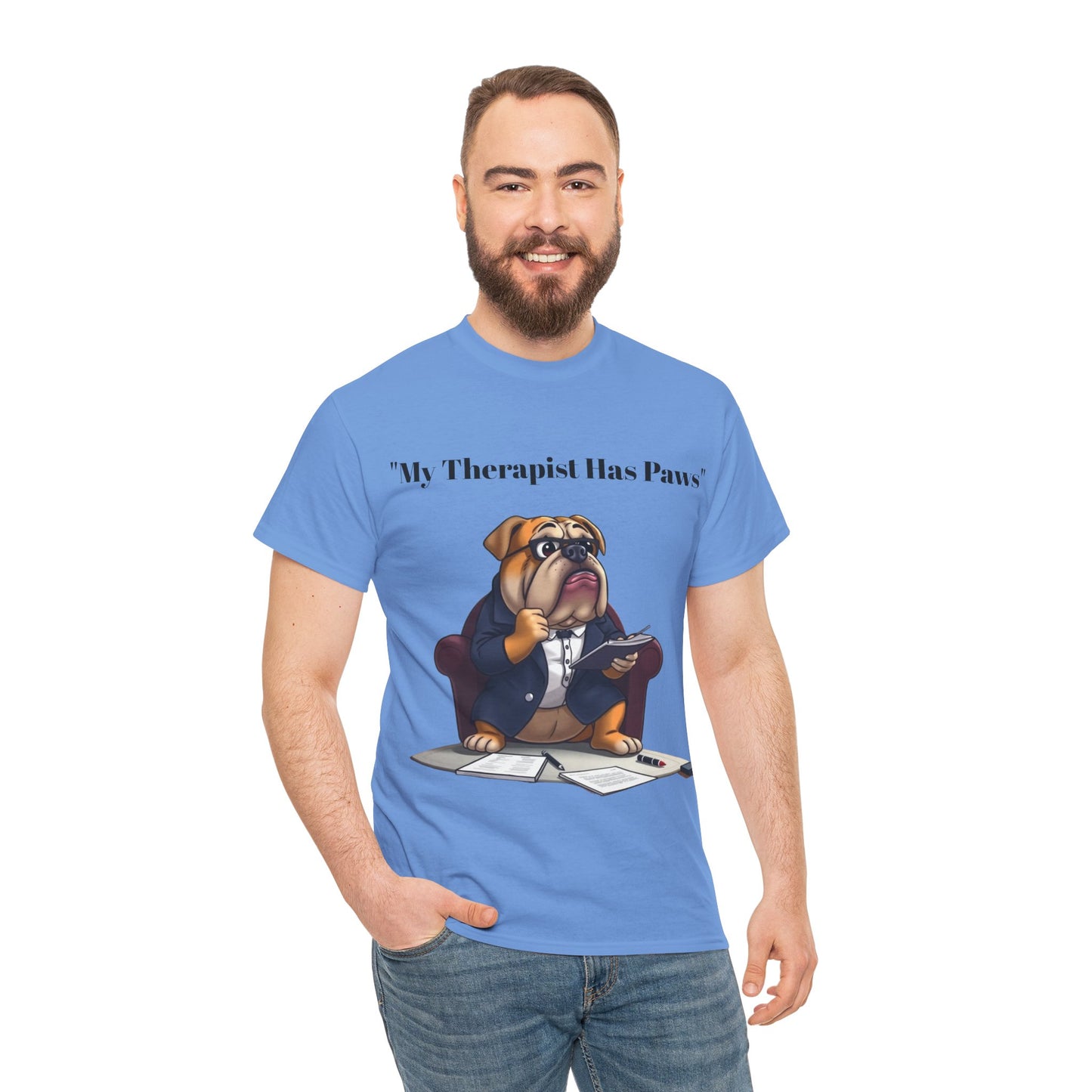 My Therapist Has Paws- Exclusive T Shirt only at Pets Bargains - Pets Bargains