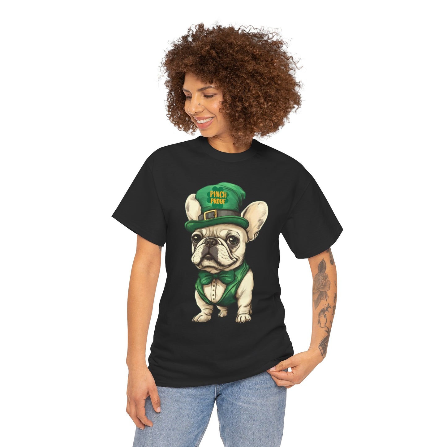 New Arrival-St Patrick's French Bulldog Tee - Pets Bargains