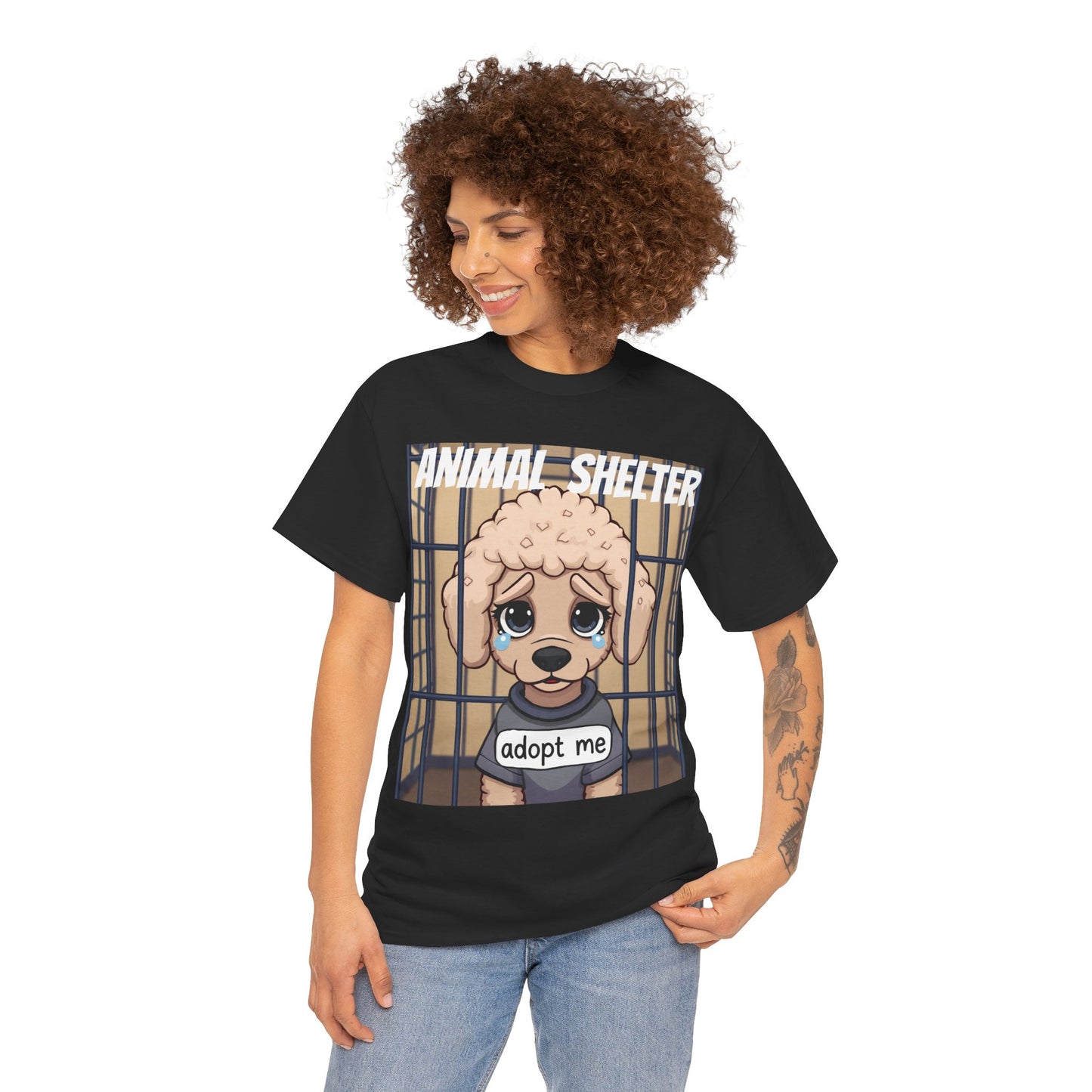 Adopt a Pet, Poodle Animal Shelter T Shirt - Pets Bargains