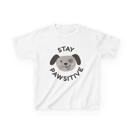 Fantastic Stay Pawsitive Kids T Shirt - Pets Bargains
