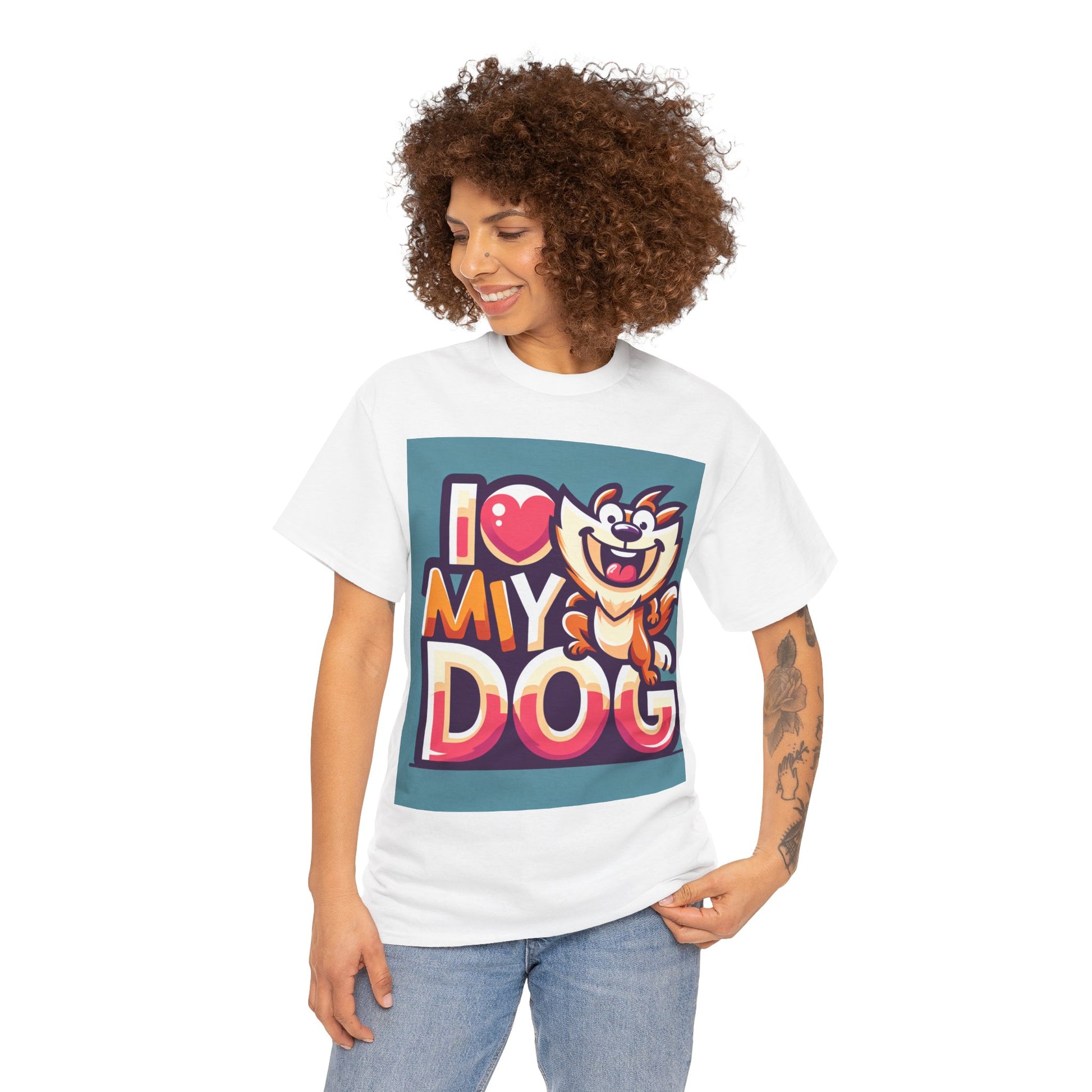 Exclusive I Love my Dog T shirt - Pets Bargains