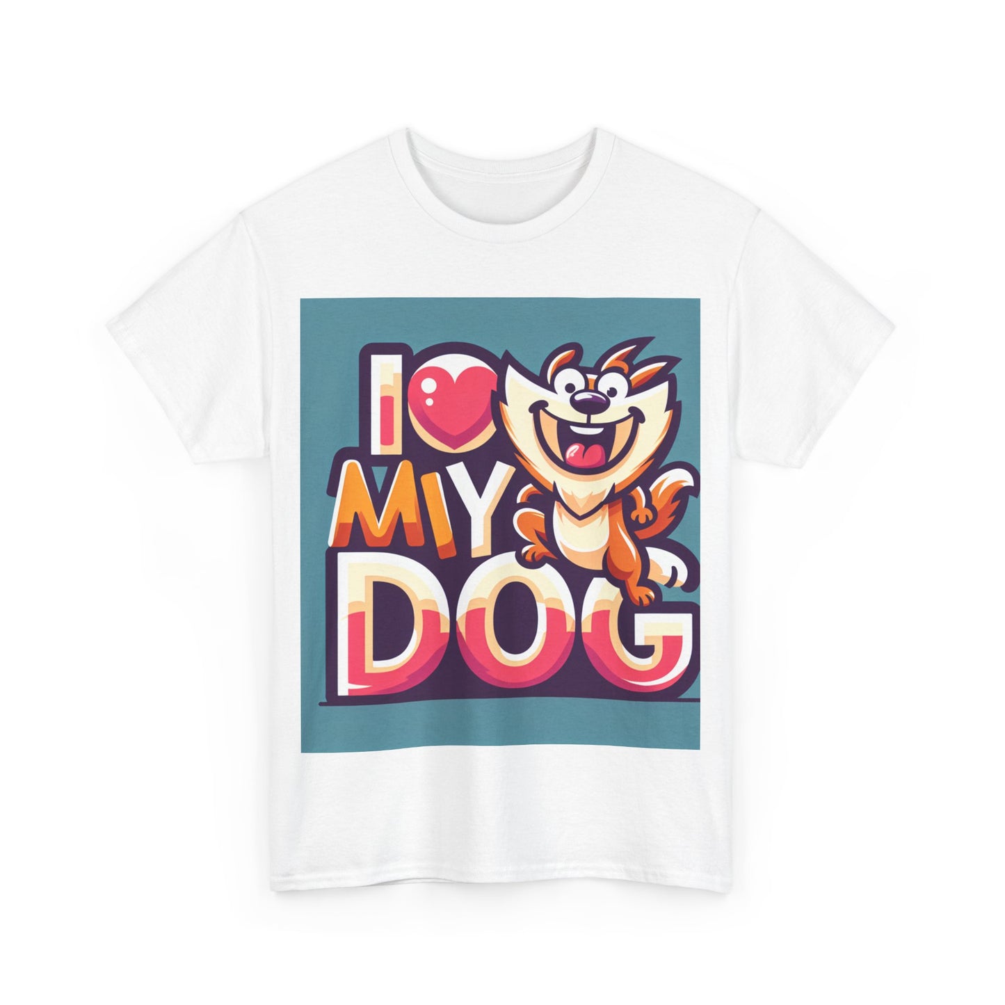 Exclusive I Love my Dog T shirt - Pets Bargains