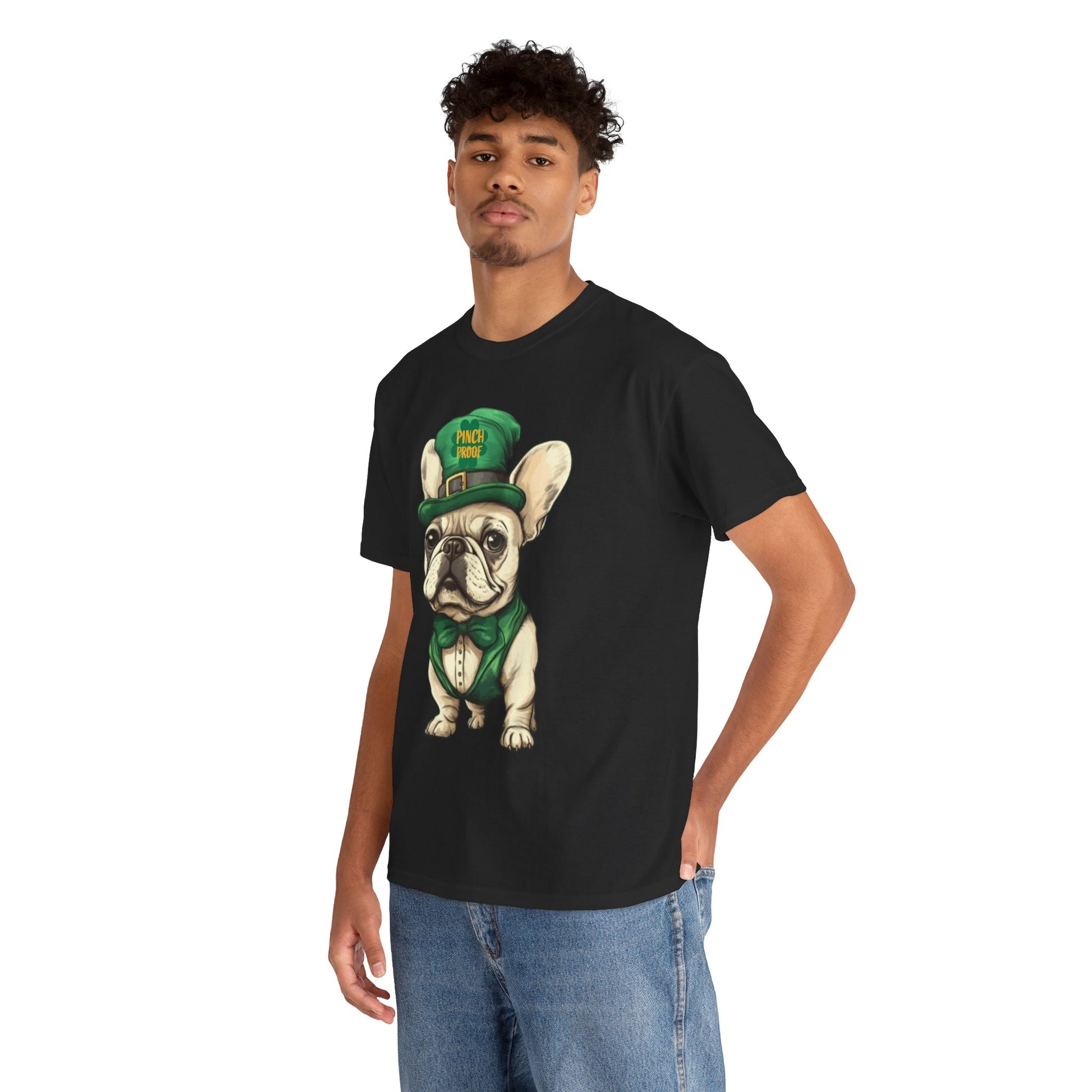 New Arrival-St Patrick's French Bulldog Tee - Pets Bargains