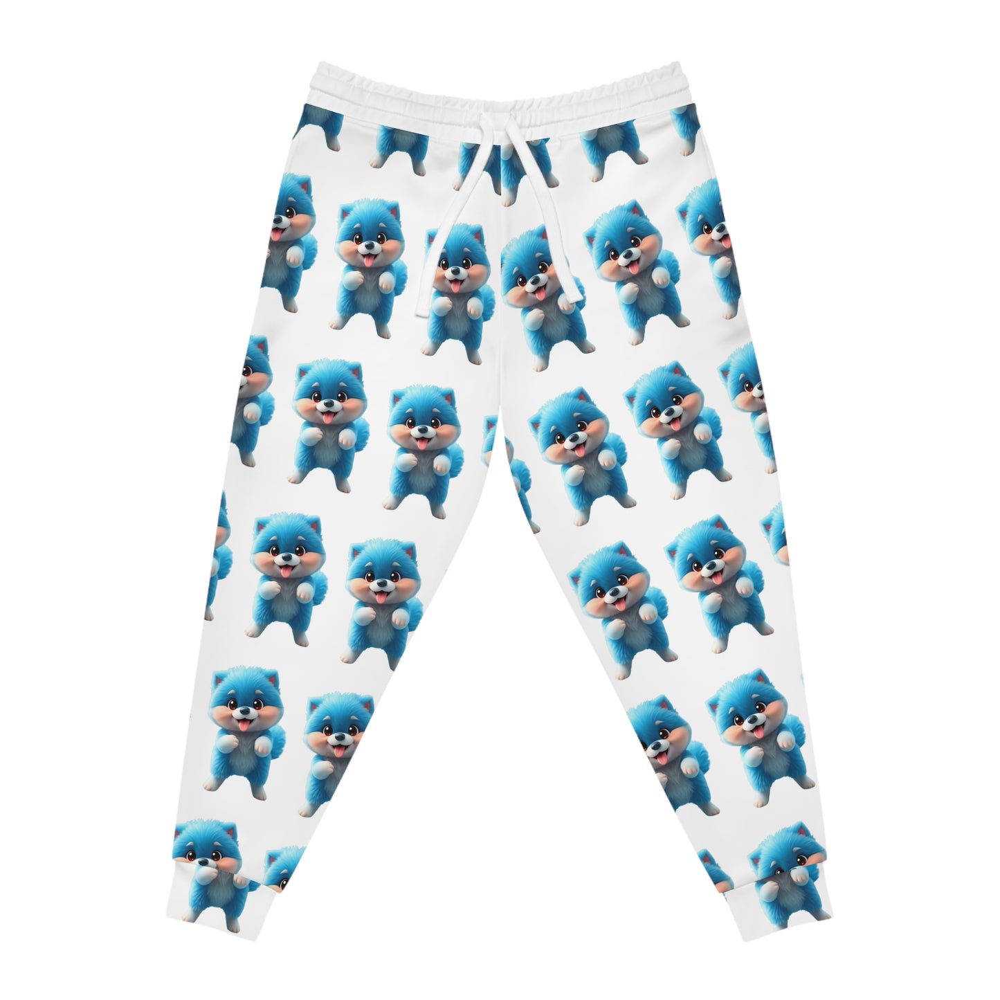 Exclusive-Blue Dancing Pomeranian Dog Athletic Joggers - Pets Bargains