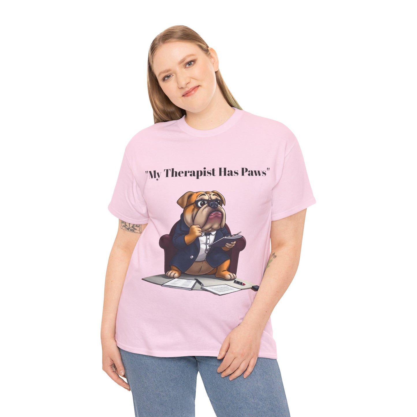My Therapist Has Paws- Exclusive T Shirt only at Pets Bargains - Pets Bargains