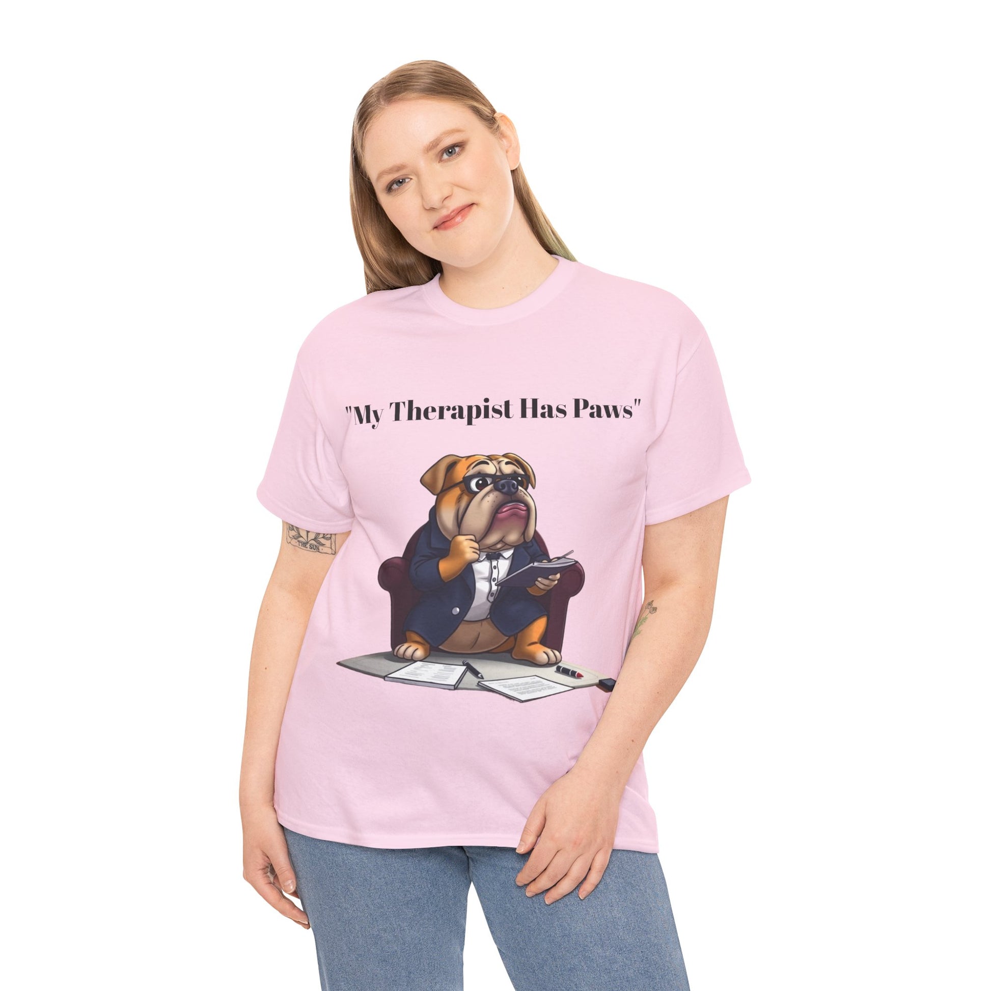 My Therapist Has Paws- Exclusive T Shirt only at Pets Bargains - Pets Bargains