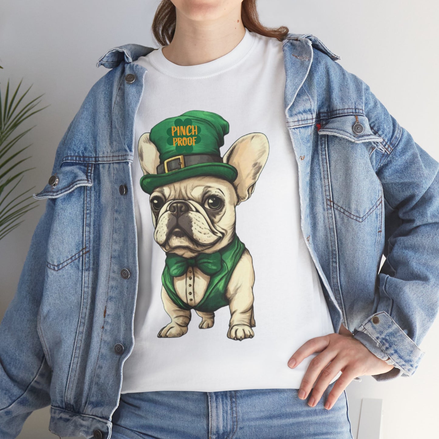 New Arrival-St Patrick's French Bulldog Tee - Pets Bargains