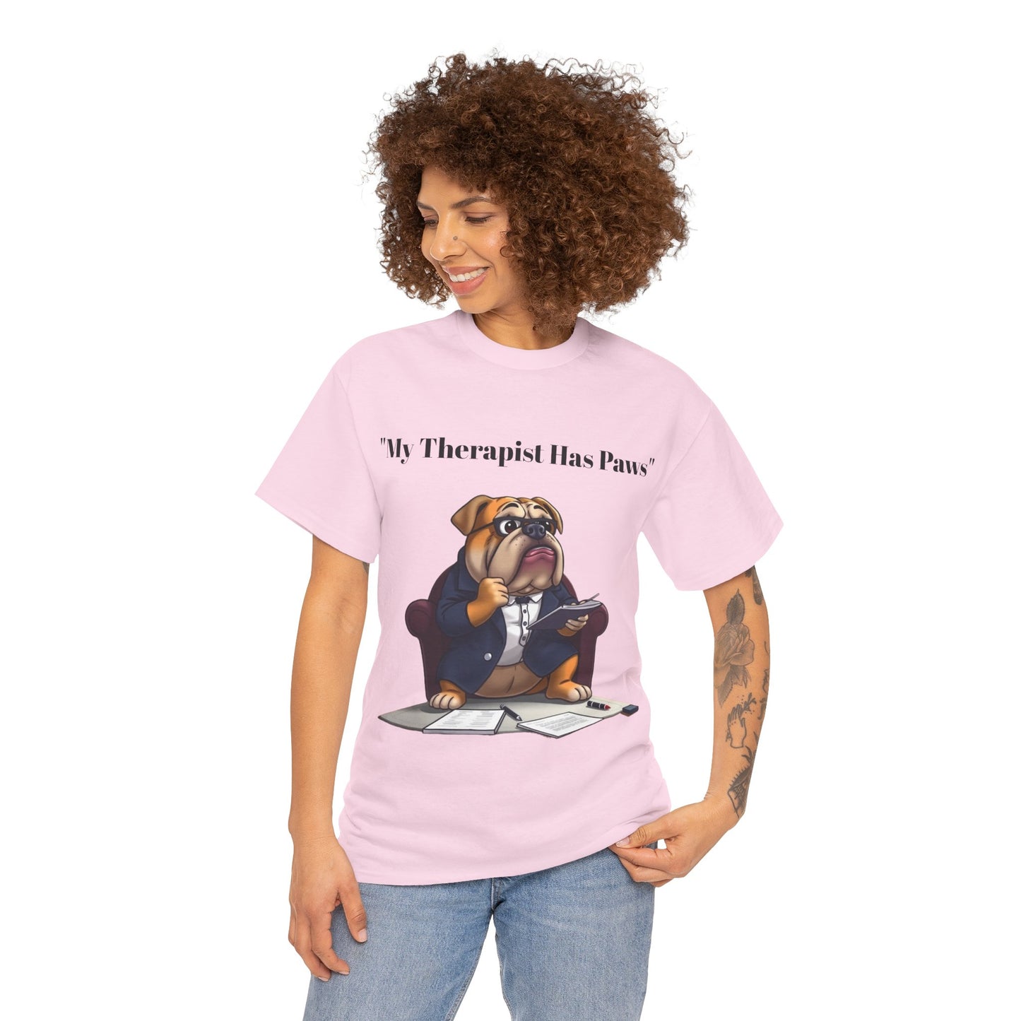 My Therapist Has Paws- Exclusive T Shirt only at Pets Bargains - Pets Bargains