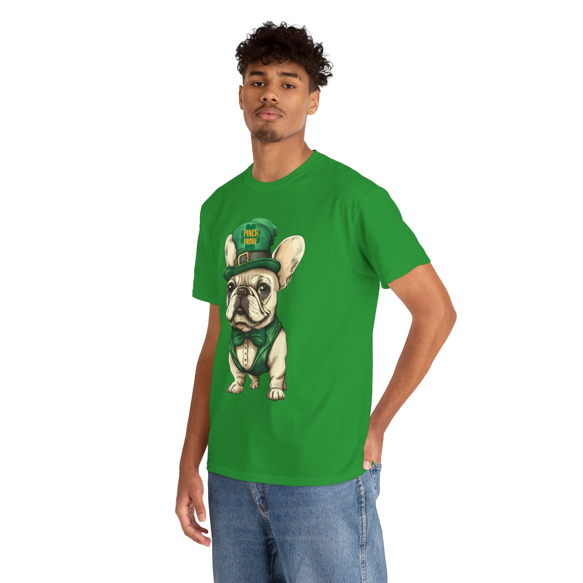 New Arrival-St Patrick's French Bulldog Tee - Pets Bargains