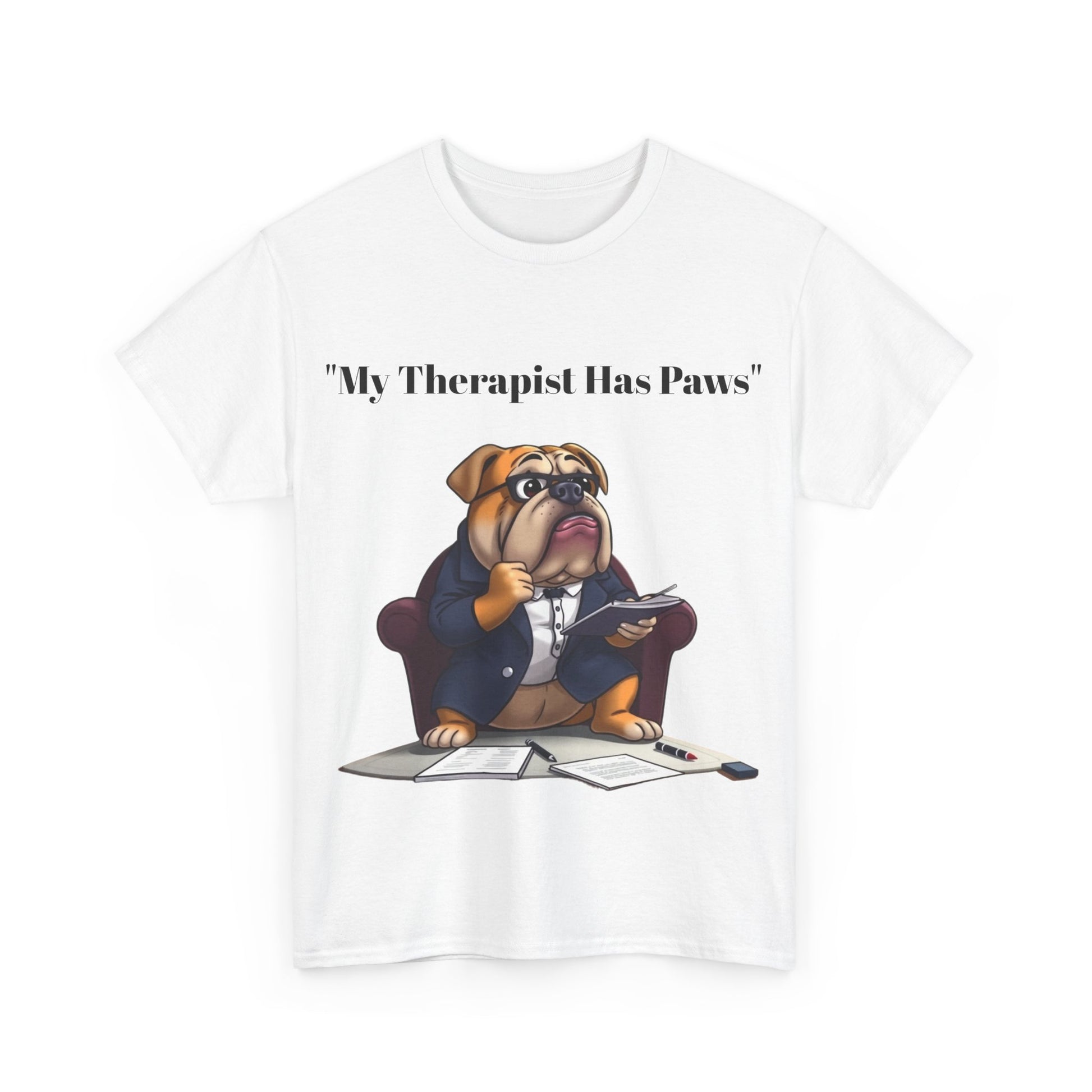 My Therapist Has Paws- Exclusive T Shirt only at Pets Bargains - Pets Bargains